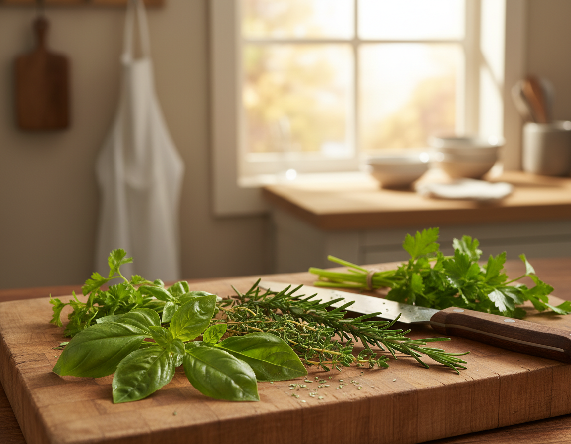 fresh herbs for cooking